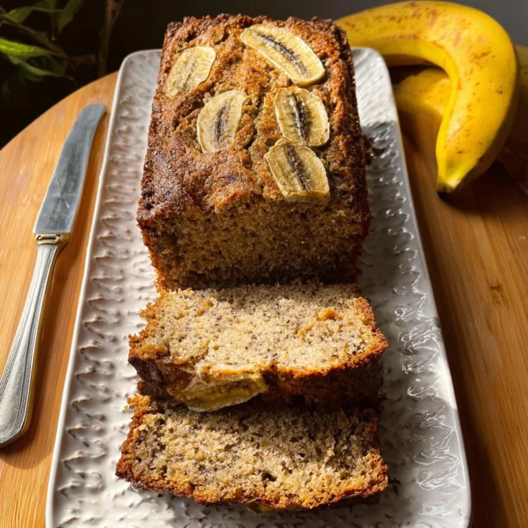 Delicious Chia Seed Maple Banana Bread slice on a plate