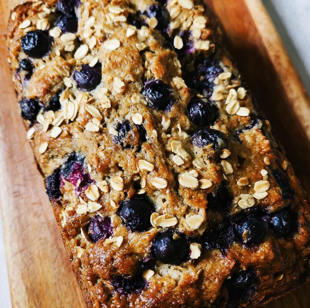 Vegan Blueberry Banana Oat Bread