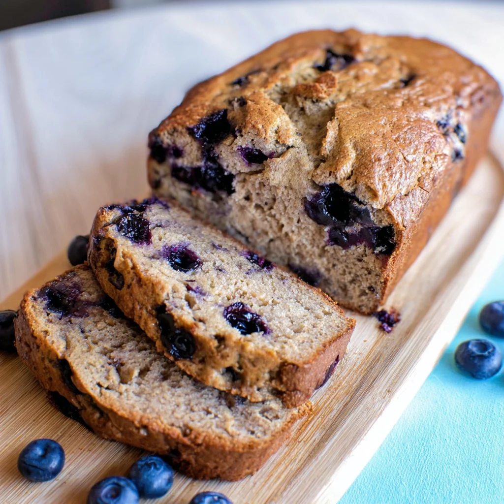 Vegan Blueberry Banana Bread