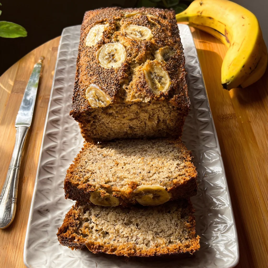 Vegan Chia Seed Maple Banana Bread