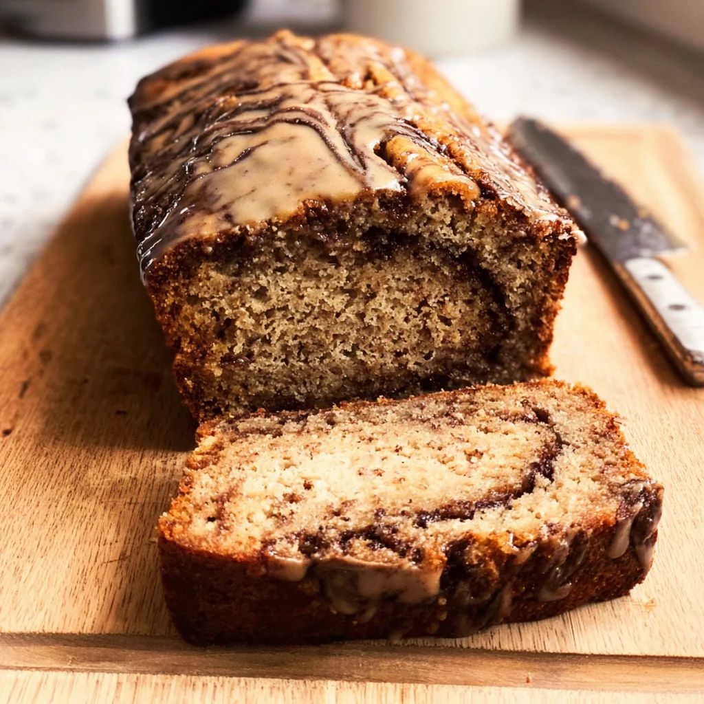 Easy Vegan Cinnamon Swirl Banana Bread
