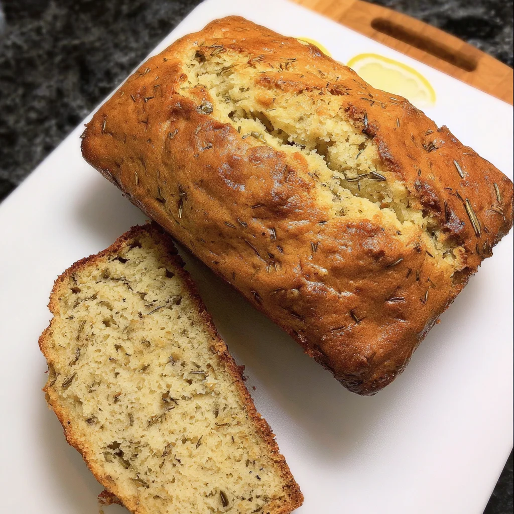 Vegan Lemon Rosemary Banana Bread