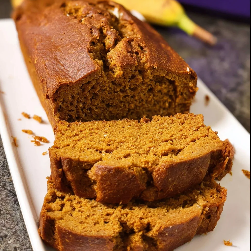 Vegan Pumpkin Banana Bread