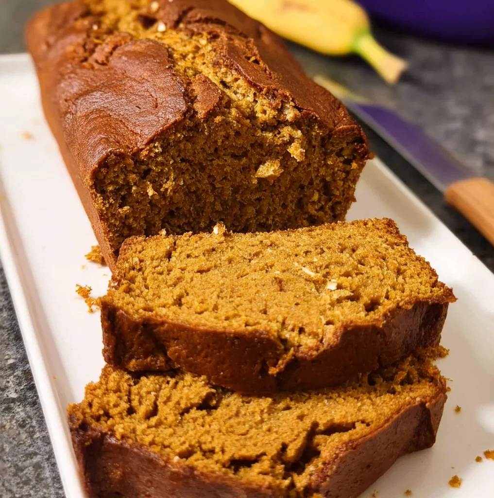 Vegan Pumpkin Banana Bread