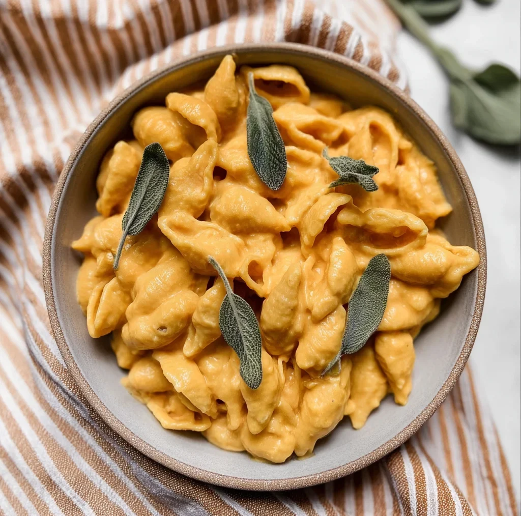 Creamy Vegan Pumpkin Mac and Cheese