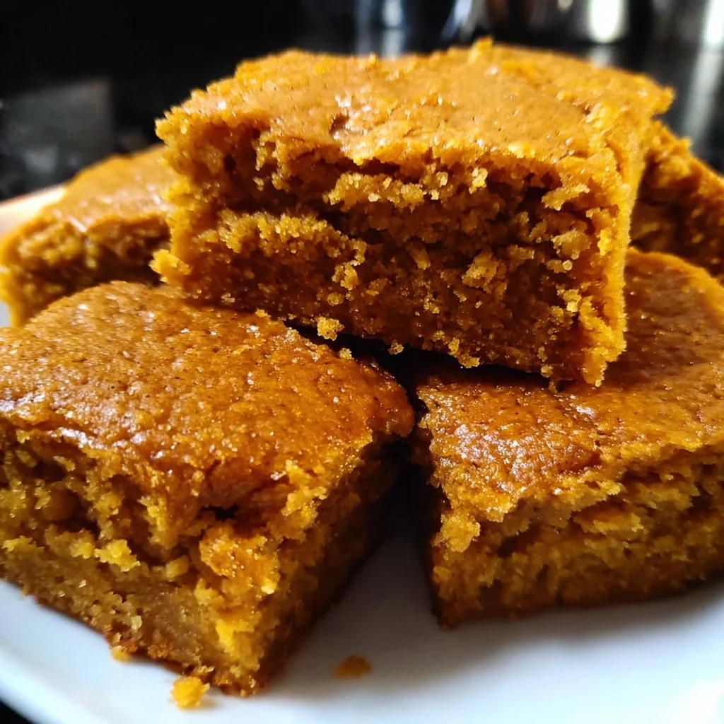 Vegan Pumpkin Maple Blondies