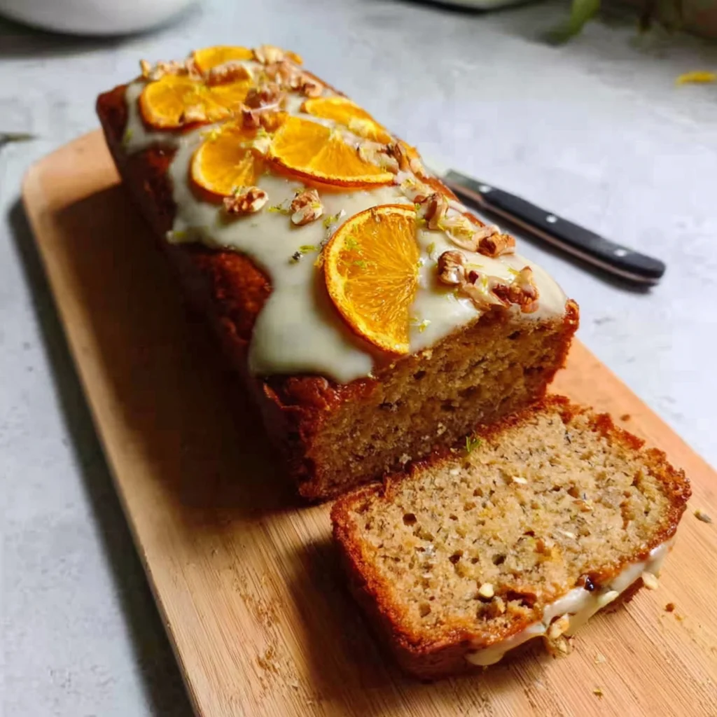 Vegan Yogurt Orange Banana Bread